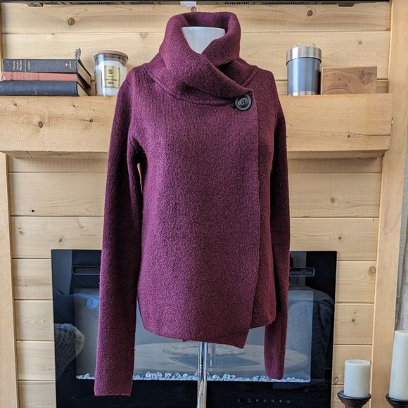 Ricki's Single Button Cowl Neck Long Sleeve Cardigan Long Sleeve Size XS - Picture 5 of 11